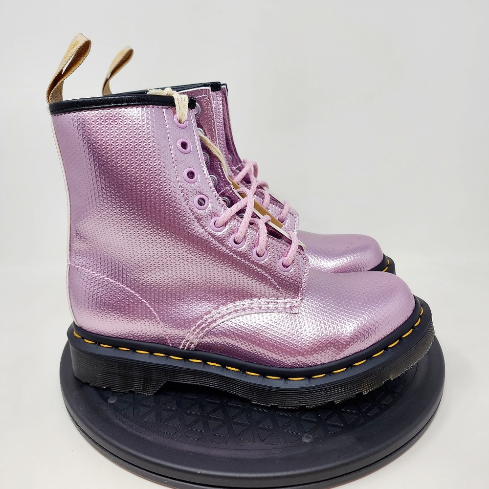 Dr. Martens 1460 Vegan Pink Metallic Boots